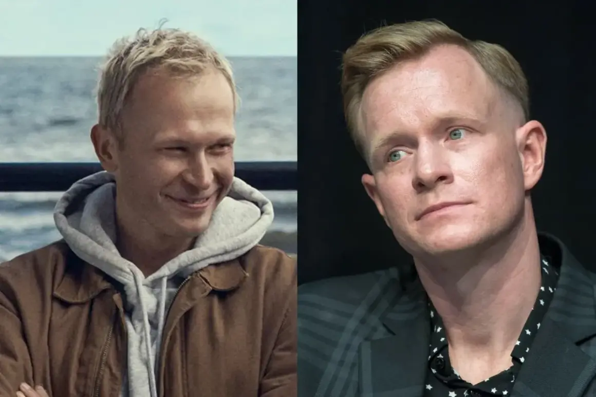 Dwie twarze aktora z filmu "Johnny". Po lewej w brązowej kurtce, po prawej w garniturze.