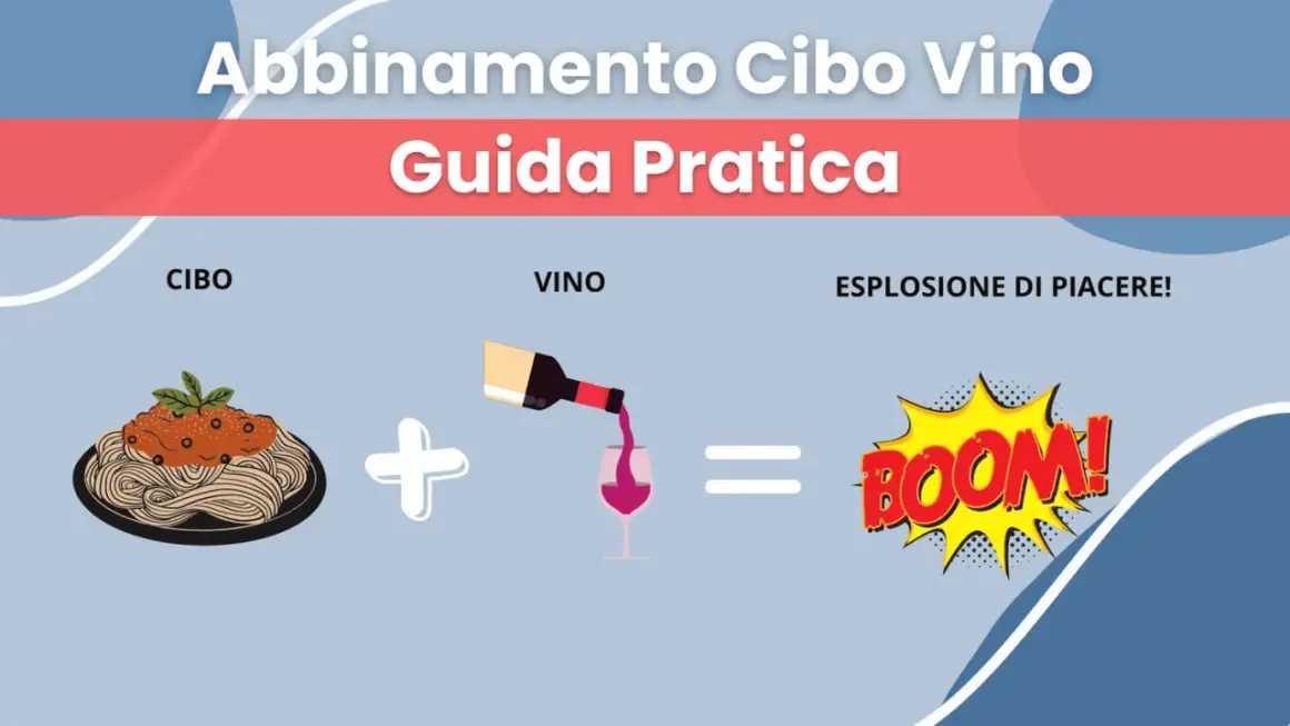 Guida pratica all'abbinamento cibo vino: un piatto di spaghetti più un bicchiere di vino creano un'esplosione di piacere!