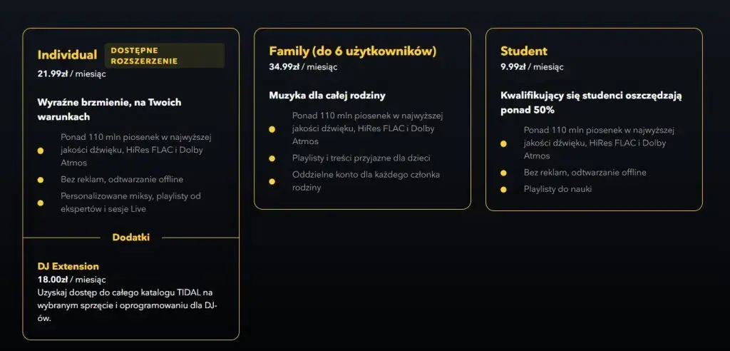 Tidal Family: Ile kont? Sprawdź cenę i zasady współdzielenia
