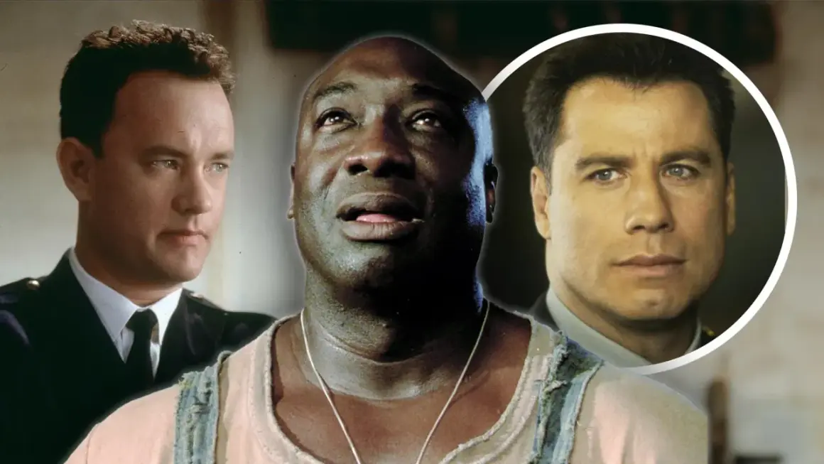 Die Hauptdarsteller von "The Green Mile": Tom Hanks, Michael Clarke Duncan und John Travolta.