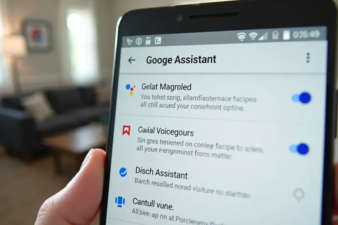 Ekran telefonu z ustawieniami Asystenta Google. Jeśli chcesz wiedzieć, jak wyłączyć telefon Xiaomi, szukaj opcji związanych z Asystentem.