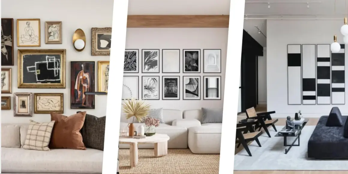 Galleria di idee pareti con quadri: composizioni eclettiche, stampe in bianco e nero e arte astratta per un tocco di stile.