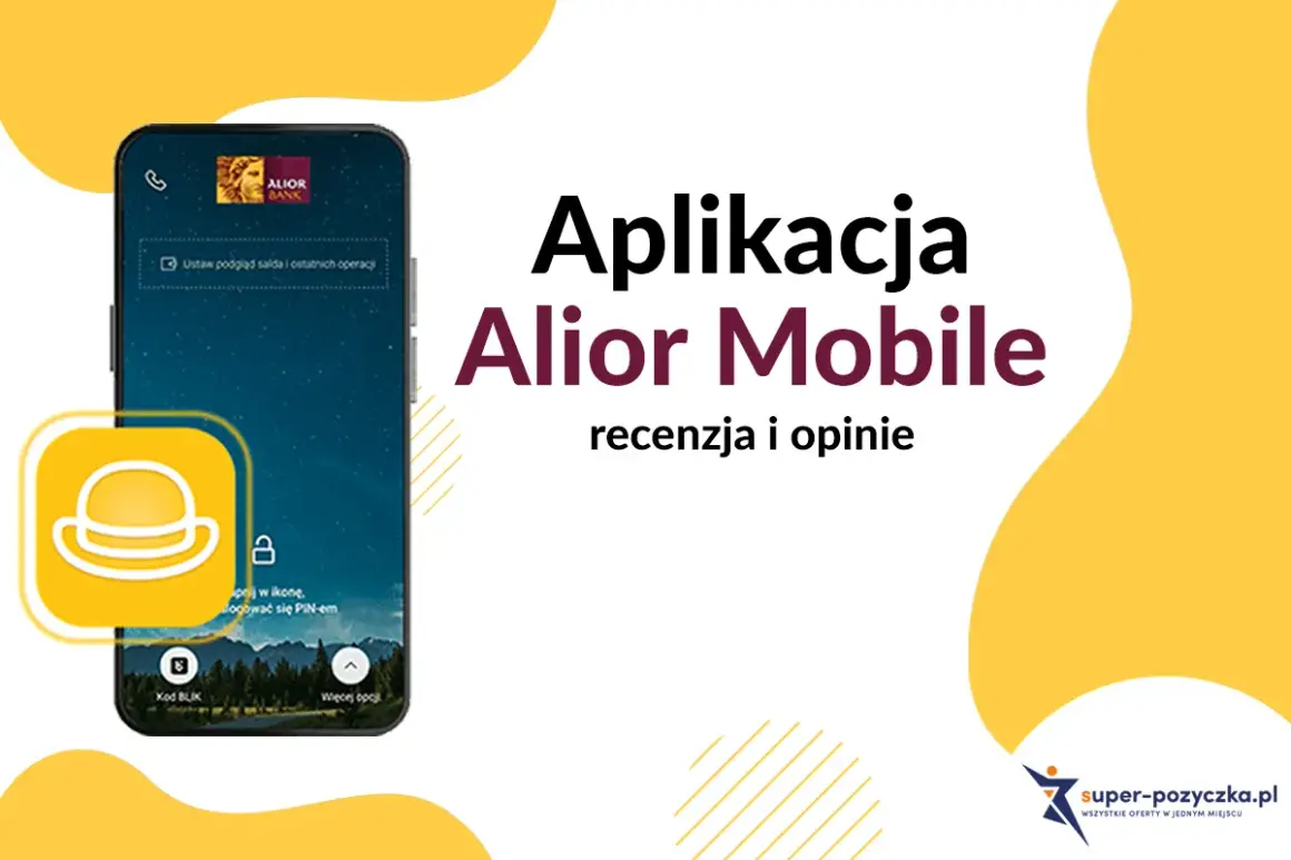 Aplikacja Alior Mobile na smartfonie, z ikoną w kształcie kapelusza. Recenzja i opinie o bankowości mobilnej.