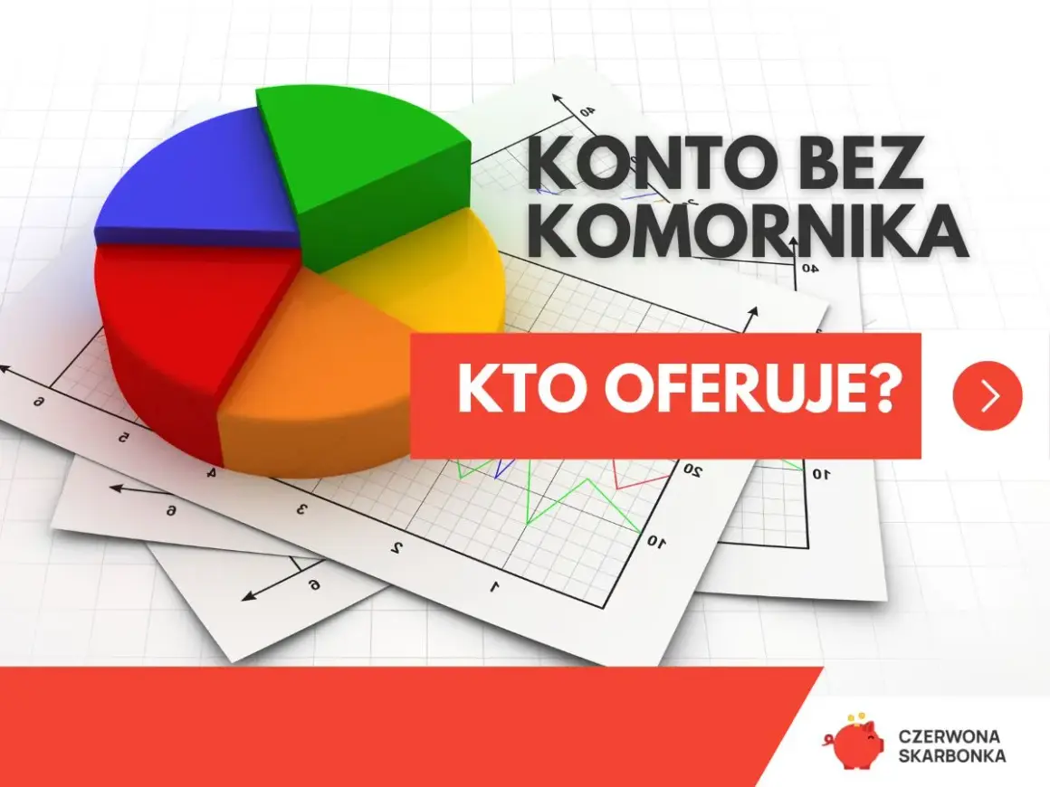 Kolorowy wykres kołowy na tle wykresów i dokumentów.