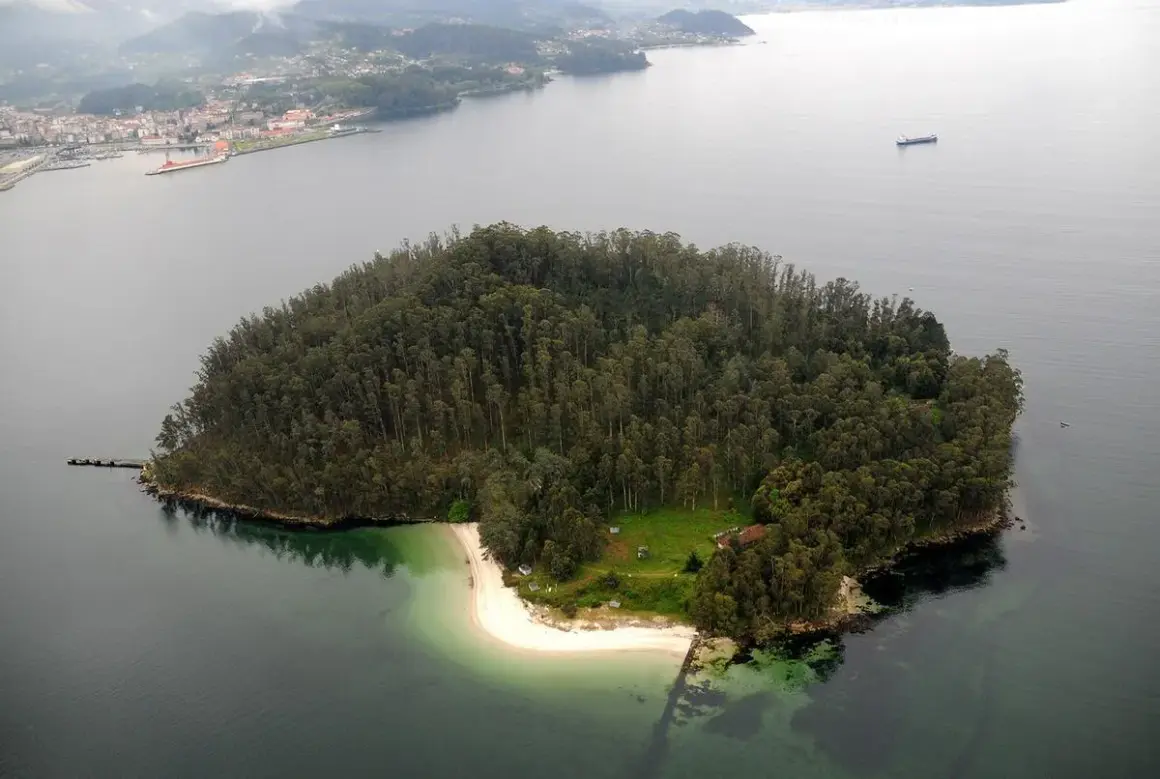 Isla de Tambo, una joya verde rodeada de aguas tranquilas. Un pequeño paraíso con una playa de arena blanca y un bosque frondoso.