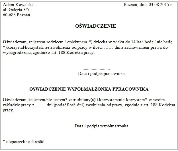 Ile opieki na dziecko w roku? Sprawdź, ile dni przysługuje rodzicom