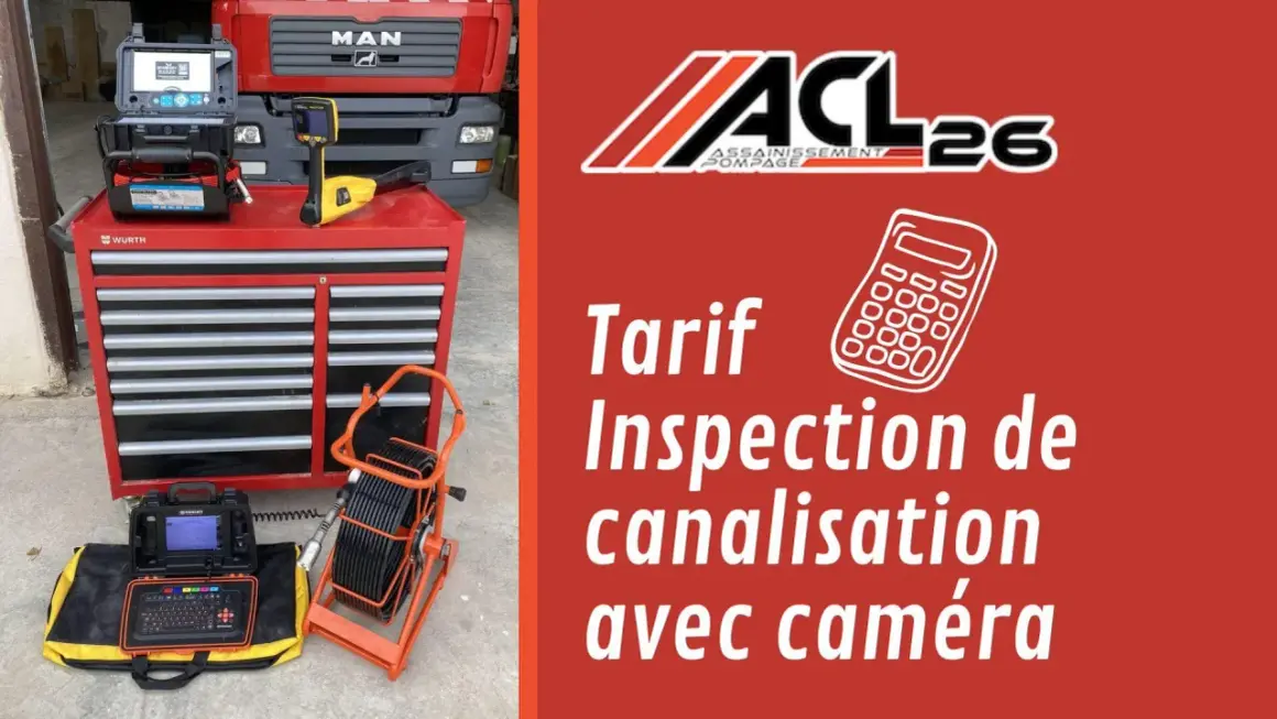 Tarif inspection de canalisation avec caméra. Équipement professionnel pour un diagnostic précis.