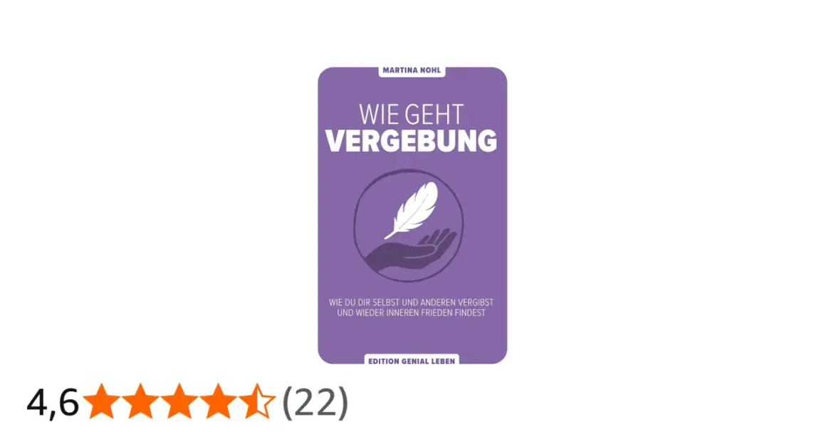Buchcover "Wie geht Vergebung" von Martina Nohl. Wer nicht verzeihen kann, straft sich selbst. Hier lernst du, wie du inneren Frieden findest.
