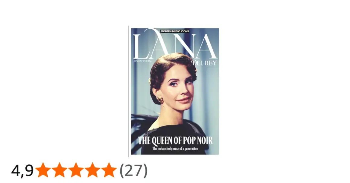 Omslag till en bok om Lana Del Rey, "The Queen of Pop Noir".