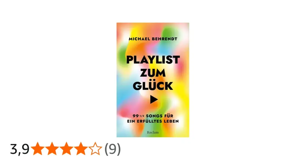 Michael Behrendts Buch "Playlist zum Glück" mit 99 1/2 Songs für ein erfülltes Leben, inspiriert von den bekanntesten Friedensliedern.