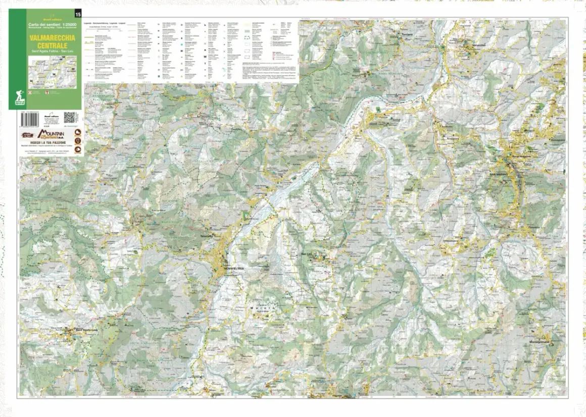 Valmarecchia Centrale, una mappa dettagliata per esplorare sentieri e paesaggi. Perfetta per chi ama la natura.