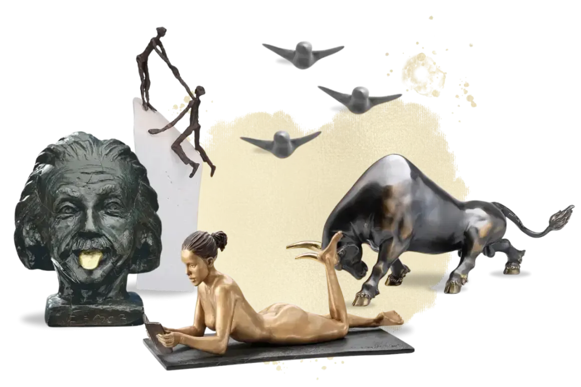 Große Skulptur Wohnzimmer: Perfektes Statement-Kunstwerk finden