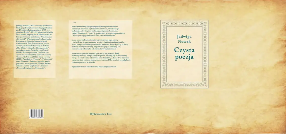 Piękny wiersz o starości, "Czysta poezja" Jadwigi Nowak, ukazuje przemijanie i mądrość życiową.