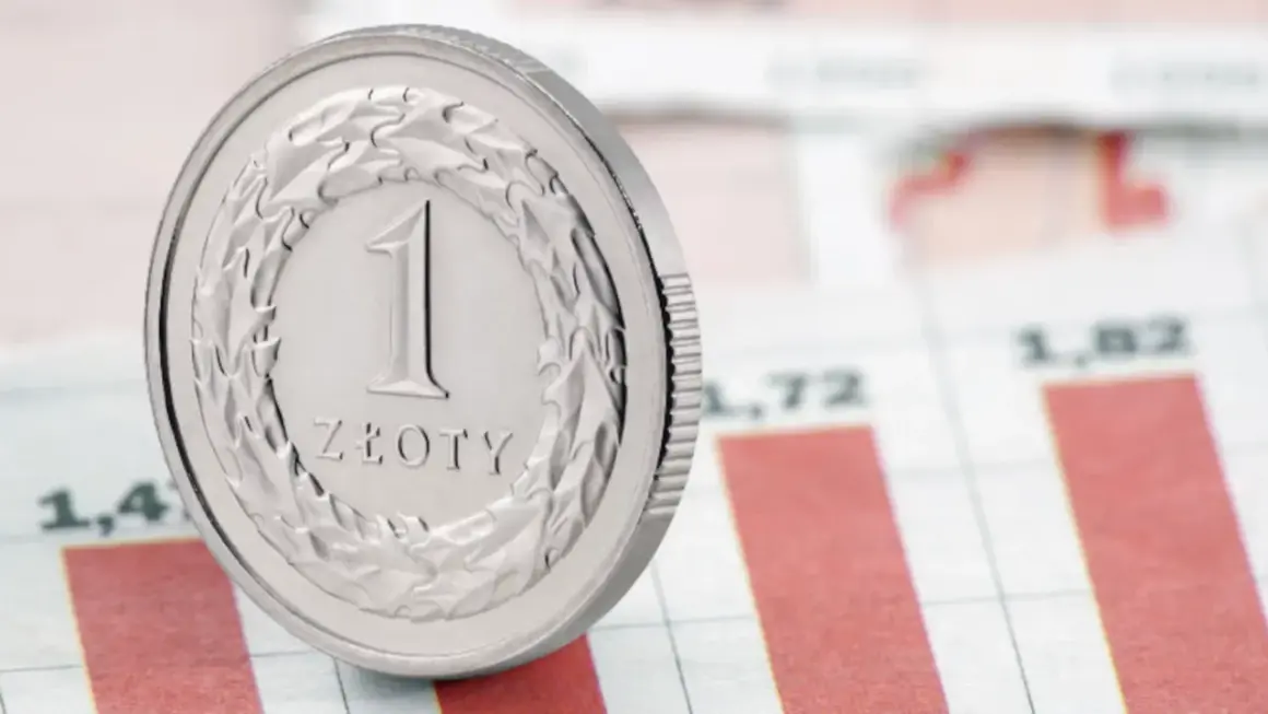 Moneta 1 złoty na tle wykresu. Czy to symbol tego, co to jest fundusz powierniczy?