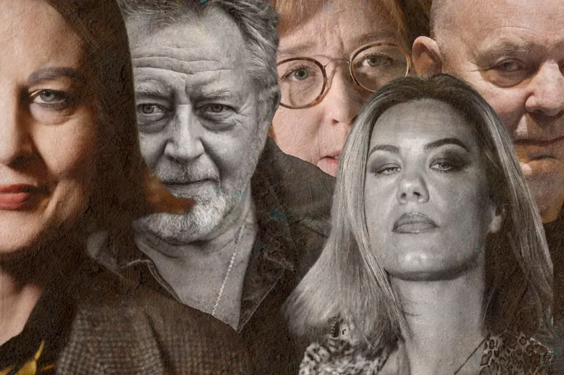Sasha Lundell och andra ansikten i en collage-liknande bild.