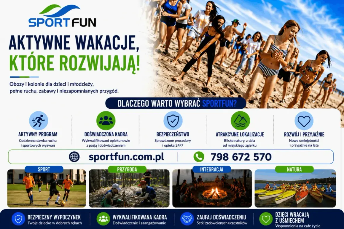 Aktywne wakacje dla nastolatków pełne ruchu i przygód. Sport, integracja i rozwój z doświadczoną kadrą.