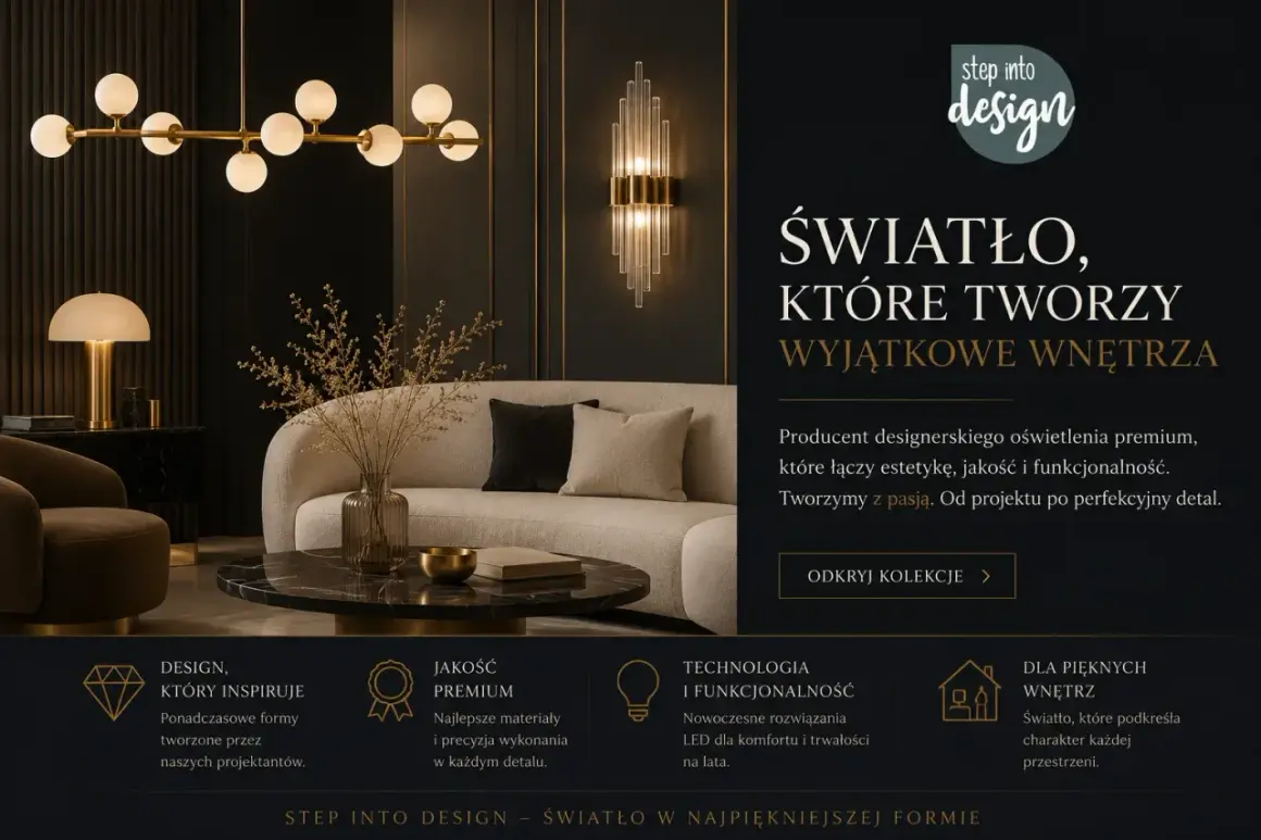 Eleganckie lampy od polskich producentów tworzą wyjątkowe wnętrza. Oświetlenie premium łączące estetykę i funkcjonalność.