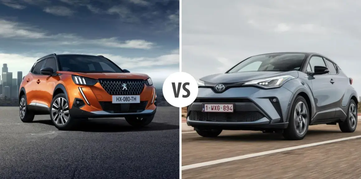Pomarańczowy Peugeot 2008 vs szary Toyota C-HR. Który SUV ma lepsze spalanie?