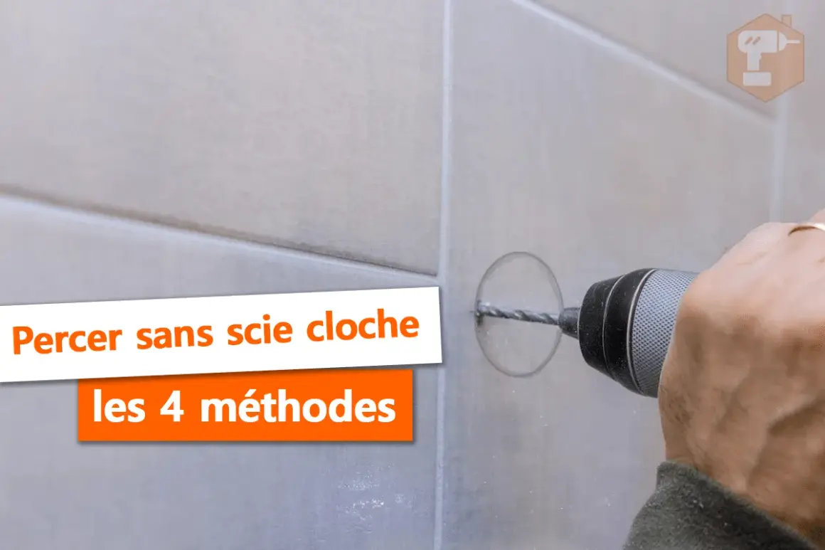 Comment faire un trou rond dans du bois sans scie cloche. Une perceuse crée un trou précis.