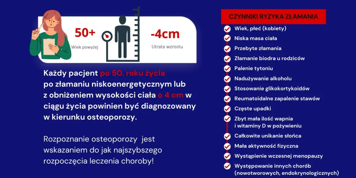 Kobieta po 50. roku życia z utratą wzrostu powinna zbadać się pod kątem osteoporozy. Czy na osteoporozę można dostać rentę? Dowiedz się więcej.