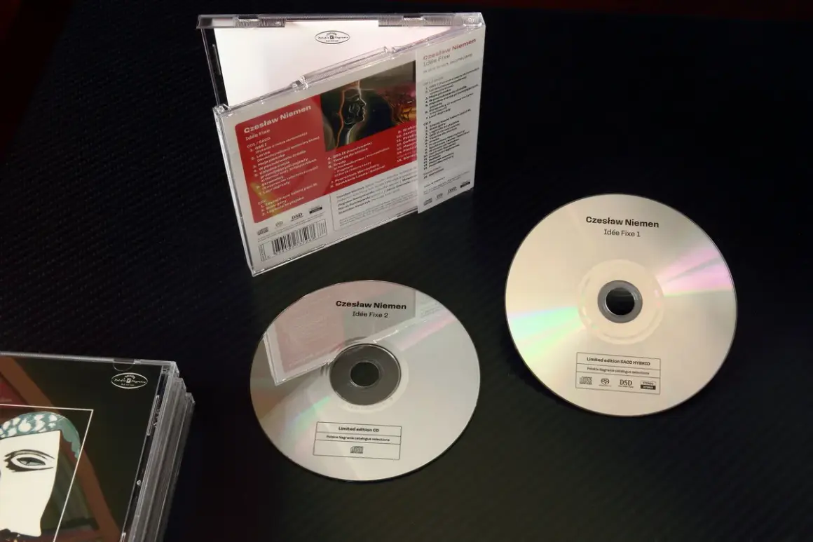 Płyty SACD Czesława Niemena "Idée Fixe" w wersji hybrydowej. To format audio, który oferuje wyższą jakość dźwięku.