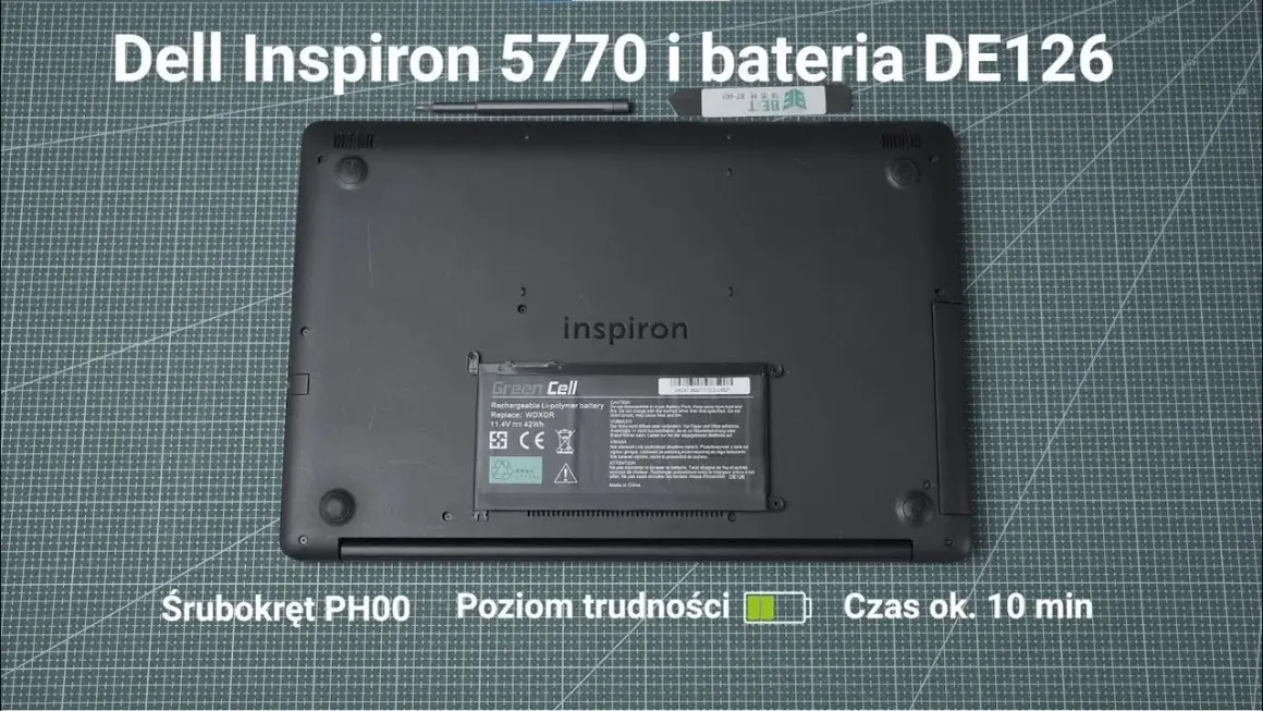Wymiana baterii laptop Dell - proste kroki i ważne wskazówki