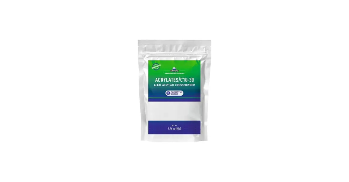 Opakowanie z MYOC Acrylates/C10-30 Alkyl Acrylate Crosspolymer, składnikiem do tworzenia kosmetyków.