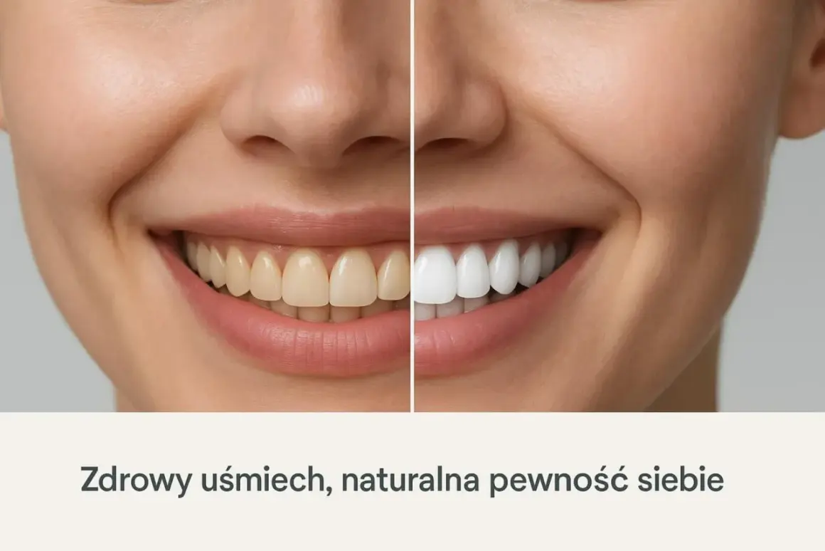 Uśmiech przed i po wybielaniu. Czy wybielanie zębów niszczy szkliwo? Zdrowy uśmiech, naturalna pewność siebie.