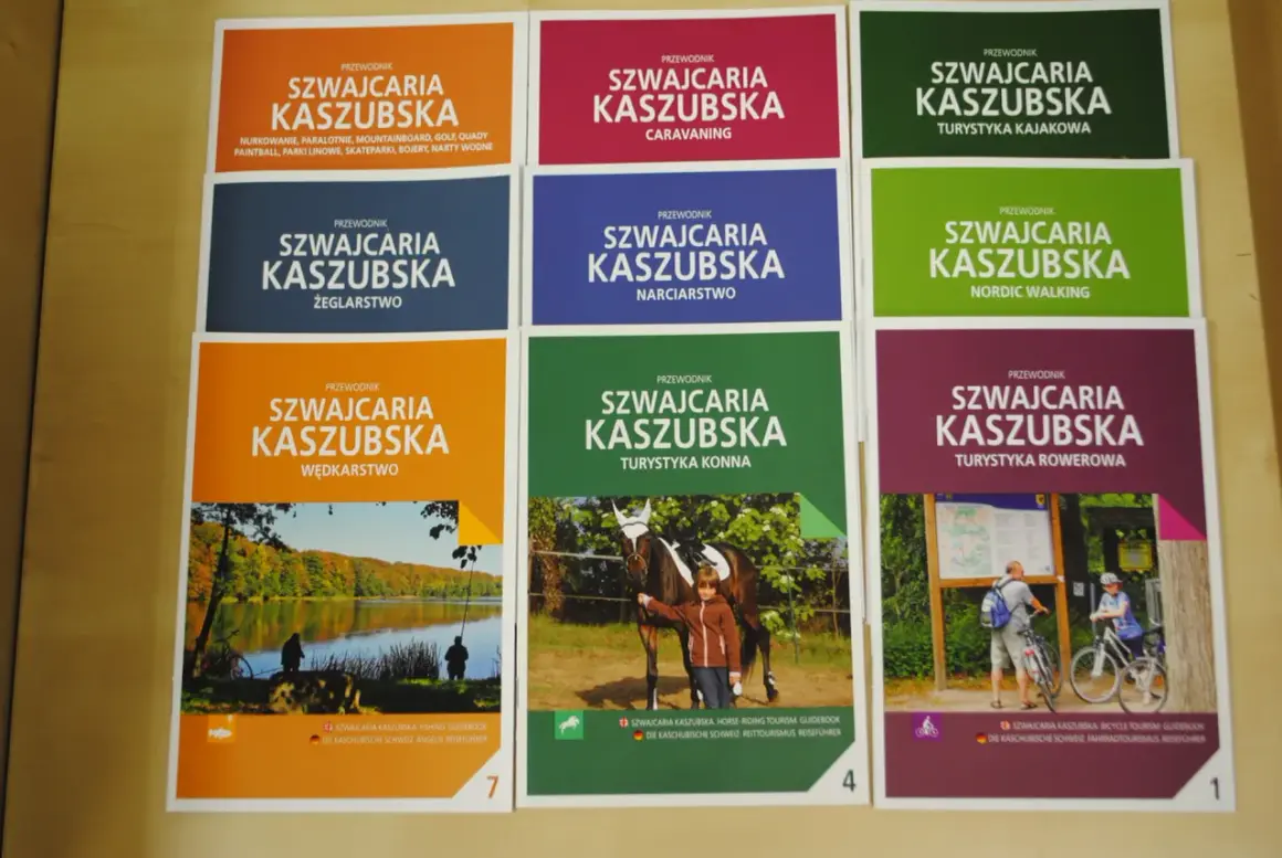 Książki z serii "Szwajcaria Kaszubska" zachęcają do aktywnego wypoczynku: wędkowania, żeglarstwa, jazdy konnej, rowerowej i narciarstwa.