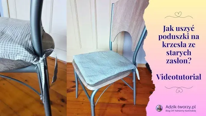 Uszyj pokrowiec na siedzisko krzesła: Proste DIY krok po kroku