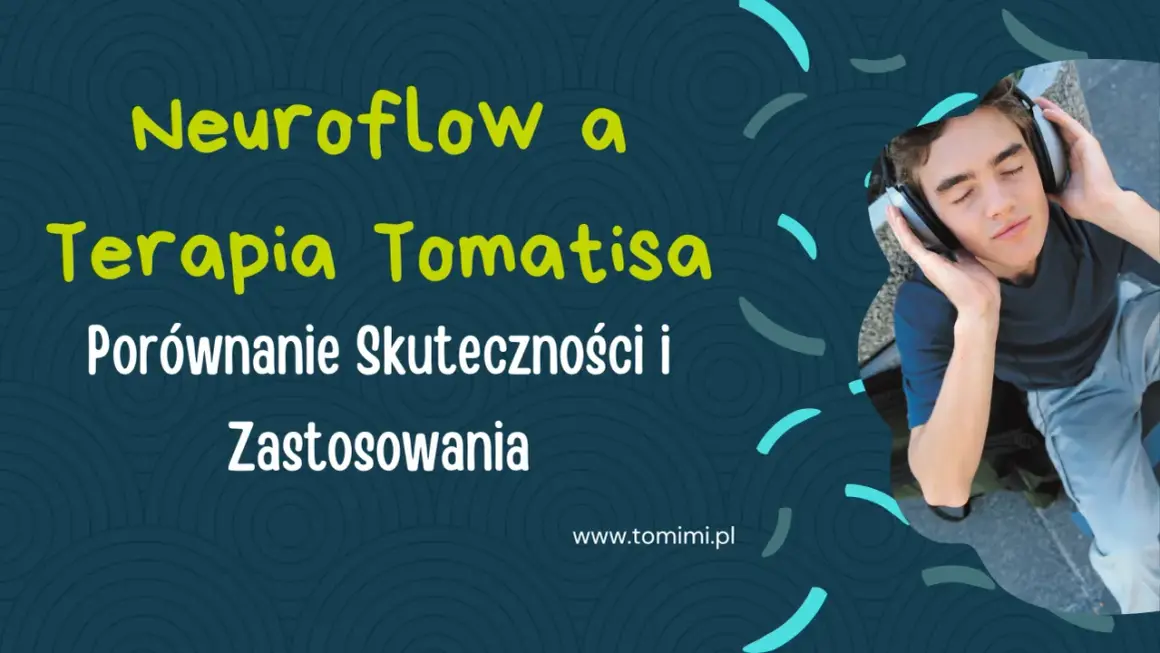 Chłopiec w słuchawkach, tekst o Neuroflow i Terapia Tomatisa. Porównanie skuteczności i zastosowania.