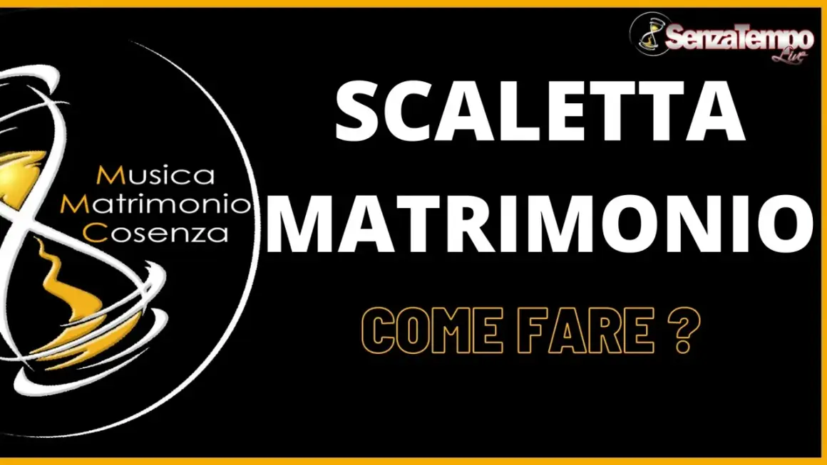 Scaletta musica matrimonio Cosenza: come organizzare la colonna sonora perfetta per il tuo ricevimento.