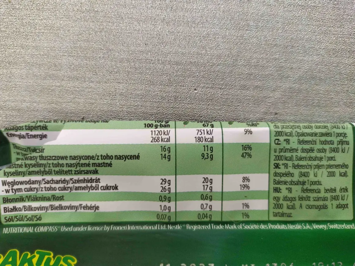 Ile kalorii ma lód Kaktus? Zaskakujące wartości odżywcze!