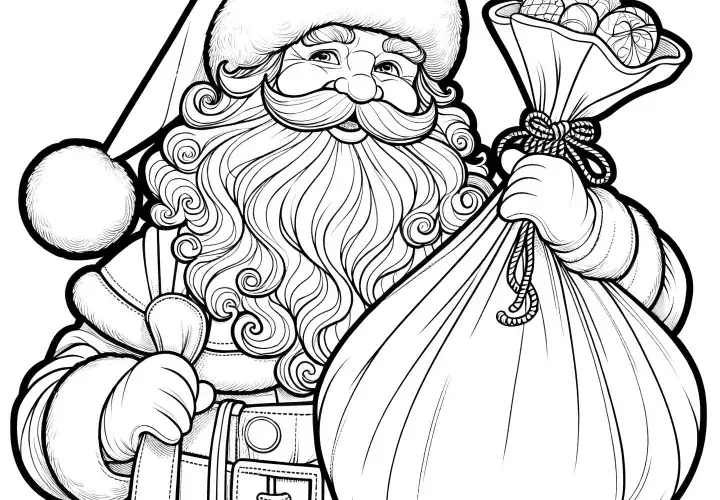 Weihnachtsmann Malvorlagen: Kostenlos herunterladen & selbst zeichnen