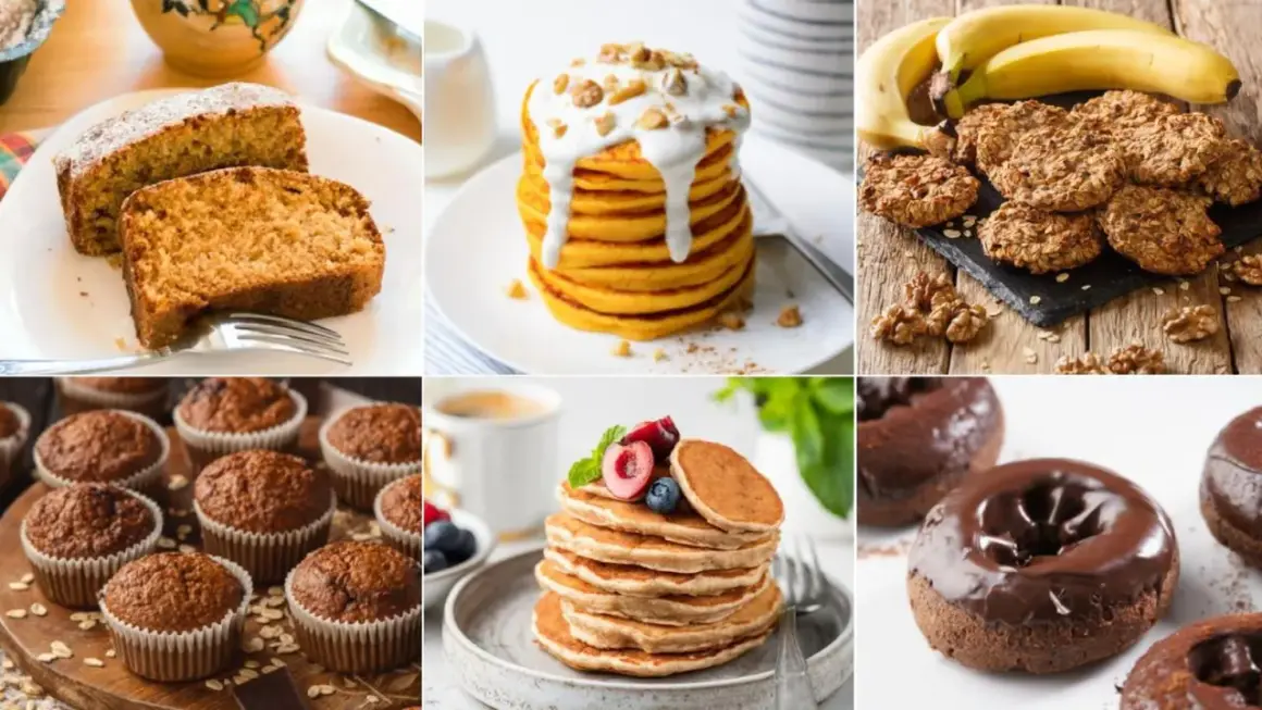 Pastel de avena, muffins, galletas, tortitas y donuts. ¡Ideas deliciosas para tus recetas con harina de avena!