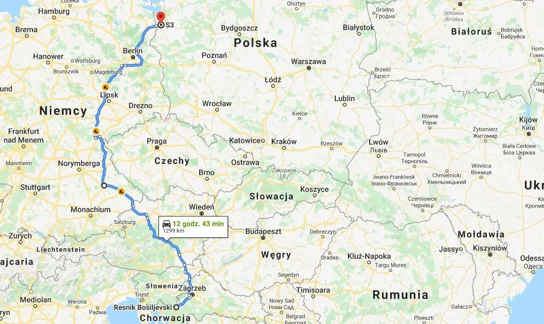 Najlepsza trasa z Poznania do Chorwacji - uniknij zbędnych kosztów i czasu
