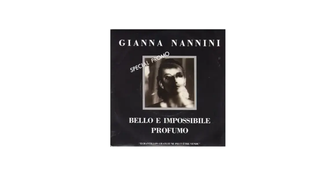 Copertina di Gianna Nannini con la scritta "Bello e impossibile profumo".