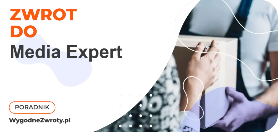 Zwrot do Media Expert. Dwie osoby przekazują sobie paczkę. Poradnik na WygodneZwroty.pl.