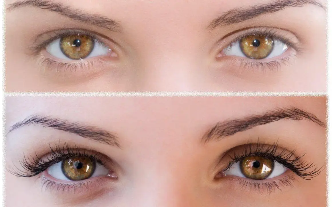 Prima e dopo: ciglia naturali e ciglia con extension. Scopri come pettinare le extension ciglia per un look impeccabile.