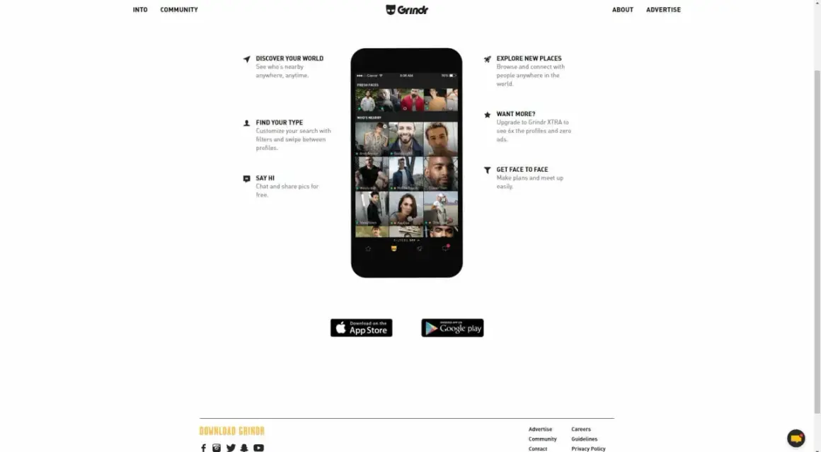 Grindr aplikacja: odkrywaj świat, poznawaj ludzi, czatuj i spotykaj się. Pobierz na App Store lub Google Play.