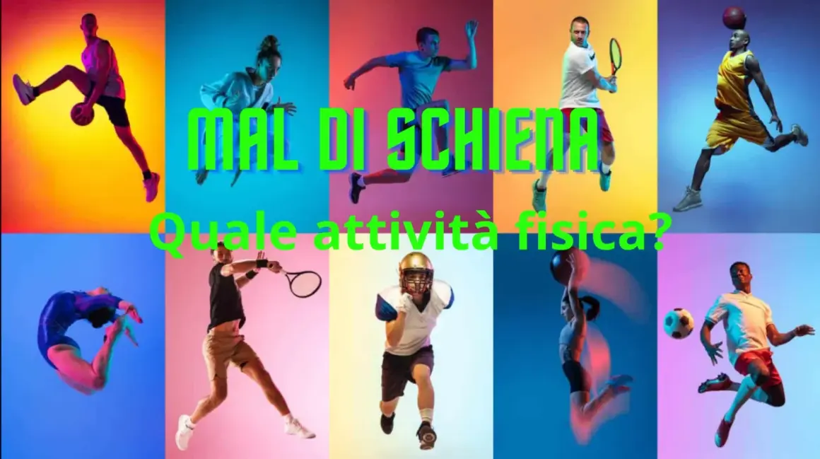 Atleti in azione: basket, tennis, ginnastica, football americano. Quale sport per schiena?