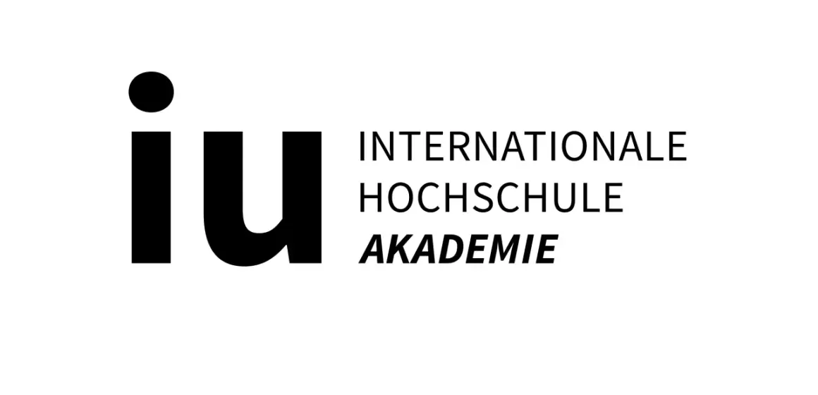 Logo der IU Internationale Hochschule. Die IU ist eine private Hochschule, die zukunftsorientierte Studiengänge anbietet.