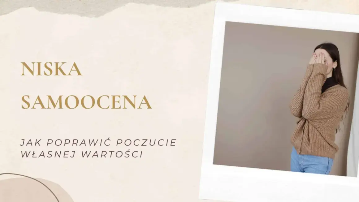 Niska samoocena w związku? Kobieta zakrywa twarz, symbolizując wstyd i niepewność. Jak poprawić poczucie własnej wartości?