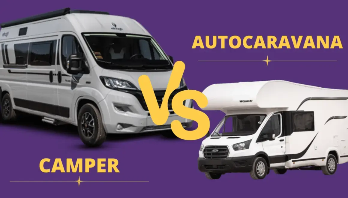 Comparativa entre un camper y una autocaravana, dos opciones para viajar con libertad.