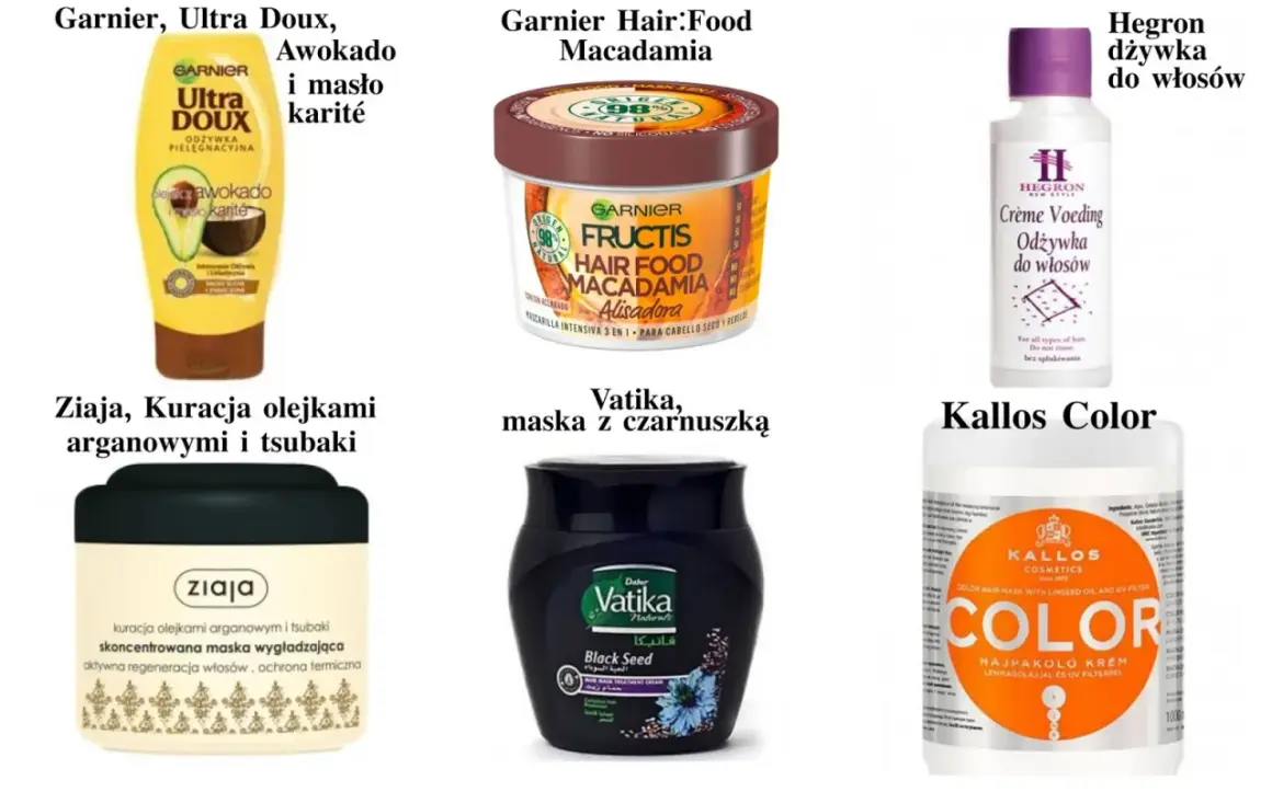 Garnier Ultra Doux z awokado i masłem karité, maska Vatika z czarnuszką, Kallos Color - produkty pomagające jak zmyć olej z włosów.
