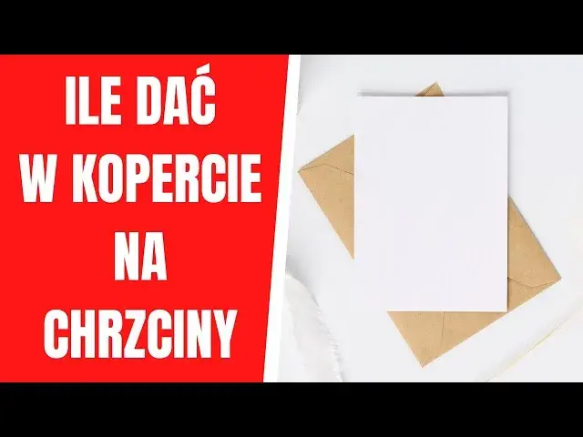 Chrzciny: Ile dać do koperty? Kwoty i savoir-vivre dla gości