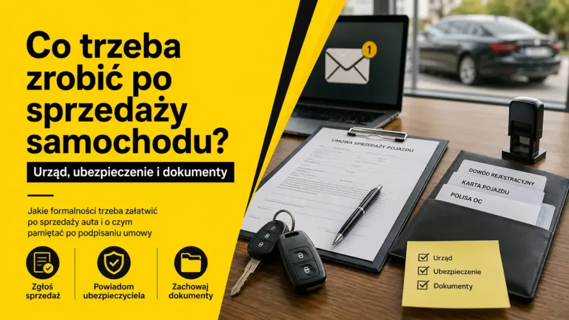 Formalności po sprzedaży auta: urząd, ubezpieczenie, dokumenty. Jak sprzedać samochód na części? Kluczyki, umowa, polisa OC.
