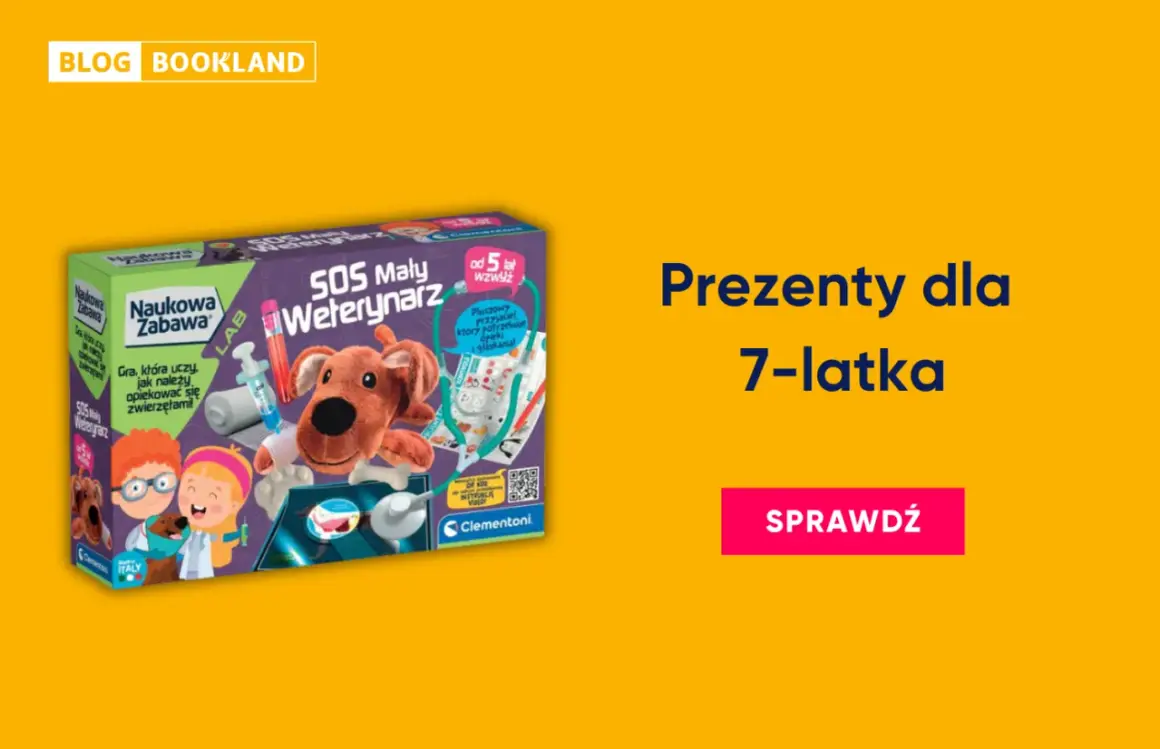 Zestaw naukowy "SOS Mały Weterynarz" to idealny prezent pod choinkę dla 7 latka. Dzieci nauczą się, jak opiekować się zwierzętami.