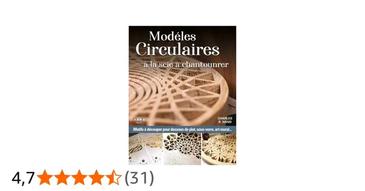 Modèles circulaires à la scie à chantourner : des motifs en bois pour dessous de plat, sous-verre, art mural.