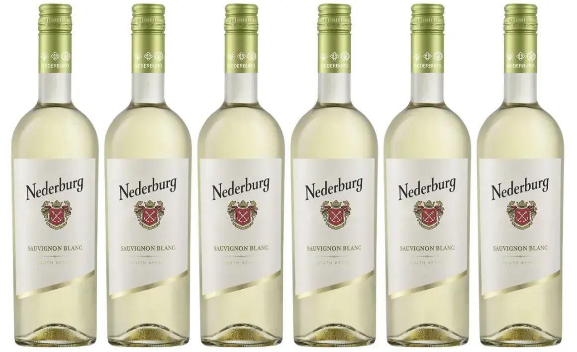 Sechs Flaschen Nedeburg Sauvignon Blanc trocken, ein erfrischender Weißwein aus Südafrika.